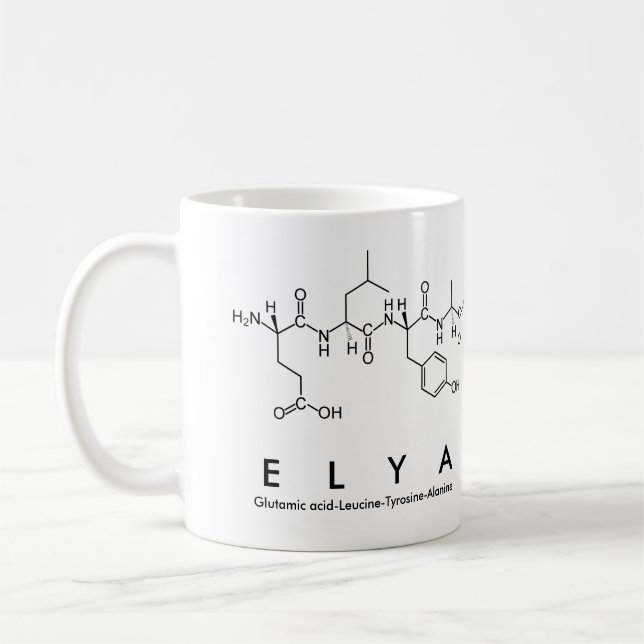 Elya peptide name mug (Left)