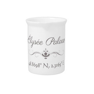 Élysée Palace Latitude Longitude Beverage Pitcher