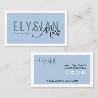 Elysian Motif Creative Business Card Business Card