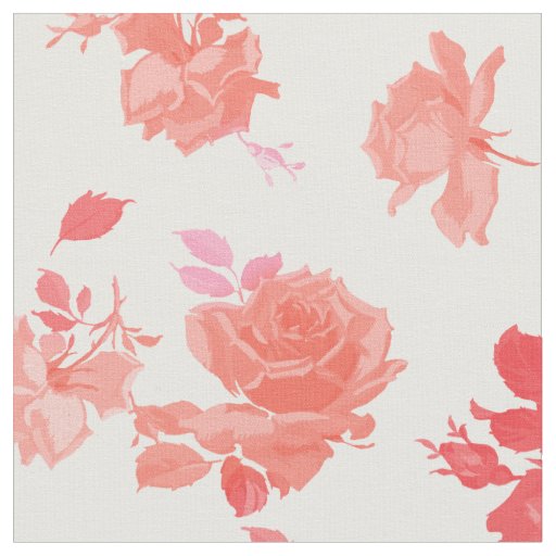 Elzbieta pink lemonade cotton fabric