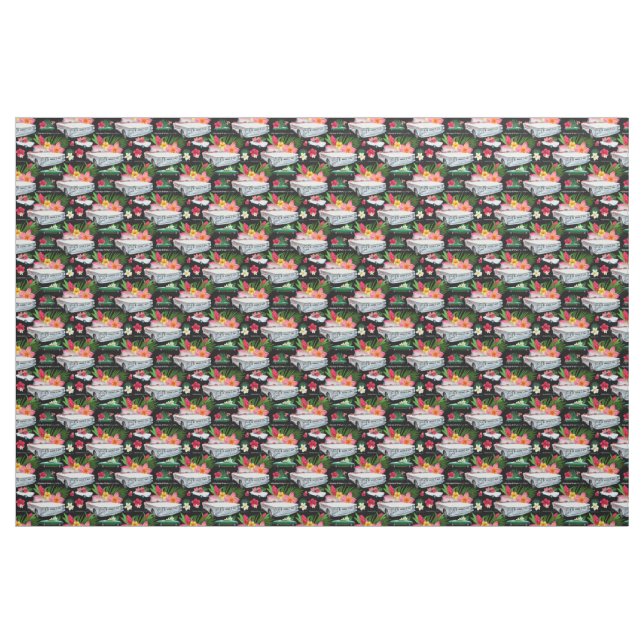 EM Convertible Corvair Fabric—black Fabric (Fat Quarter)