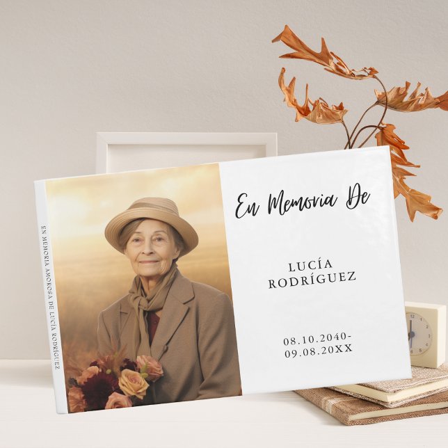 Em Memoria Spanish Funeral Photo Guest Book (Creator Uploaded)