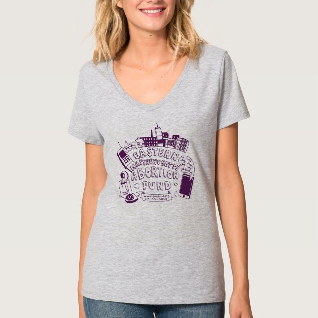 EMA Fund V-Neck Tee (women's sizing) (Front)