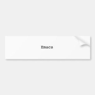 Emacs Bumper Sticker