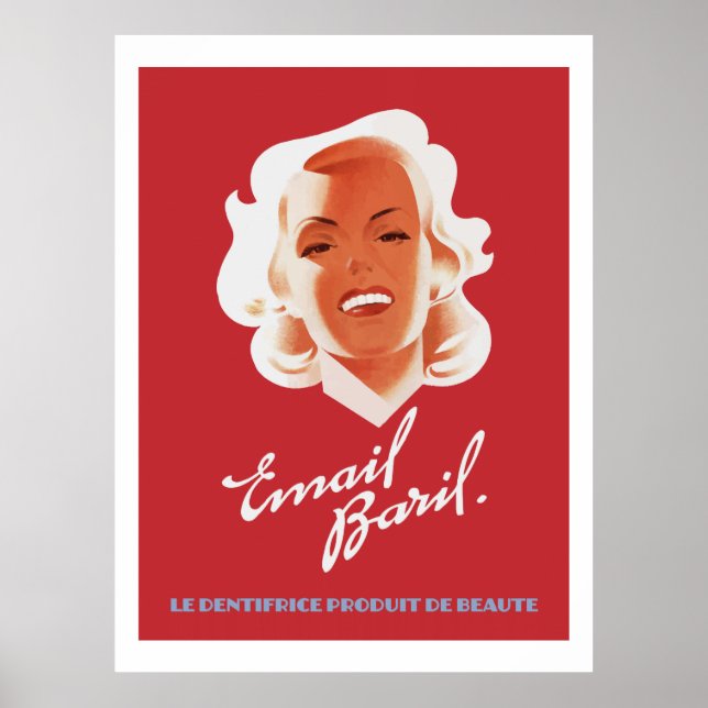 Email Baril 1946 (Vintage French Ads) Poster (Front)
