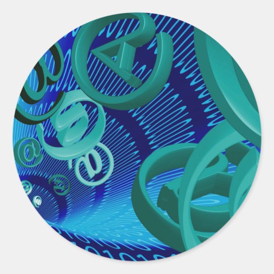 Email Classic Round Sticker
