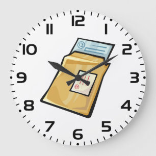 Email Envelope Digital Mail and Newsletter Large Clock