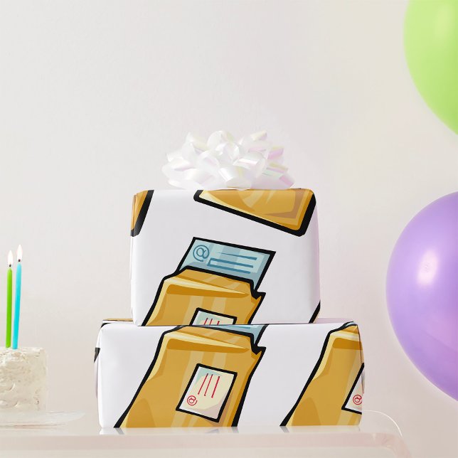Email Envelope Digital Mail and Newsletter Wrapping Paper (Creator Uploaded)