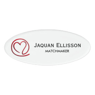 eMail for you - heart design + your ideas Name Tag