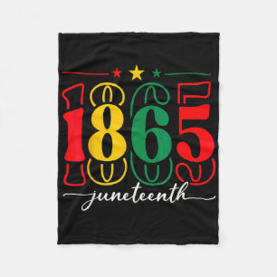 Emancipation Day Is Great With 1865 Juneteenth Fla Fleece Blanket