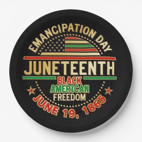 Emancipation Day Paper Plates
