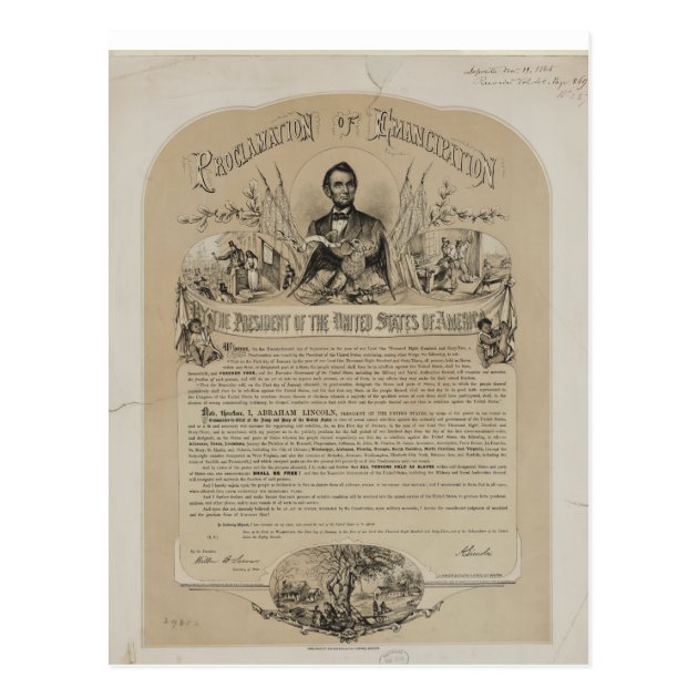 Emancipation Proclamation B B Russell & Co (1868) Postcard | Zazzle.com