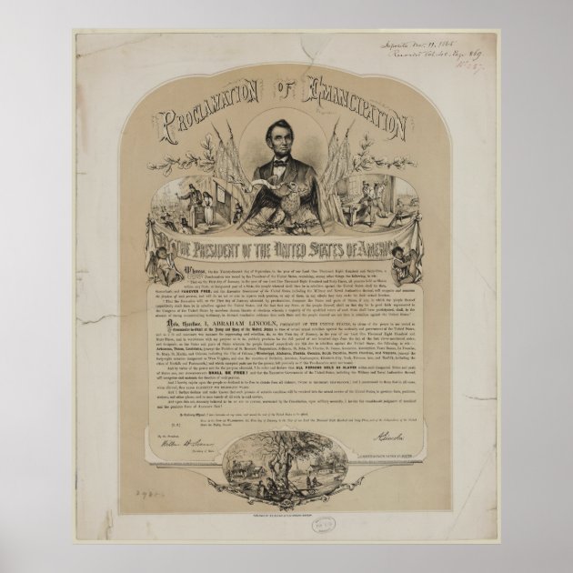 Emancipation Proclamation B B Russell & Co (1868) Poster | Zazzle