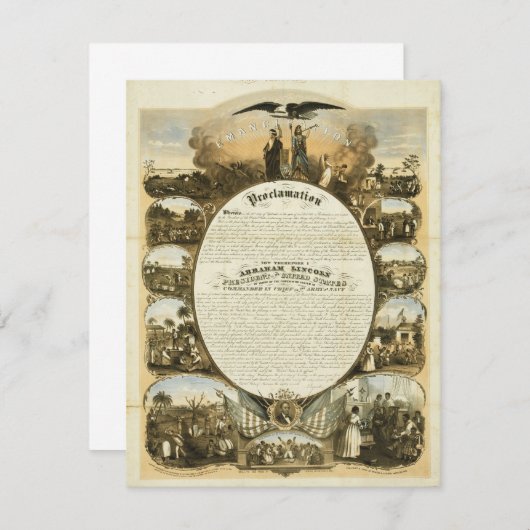 Emancipation Proclamation by L. Lipman (Front/Back)