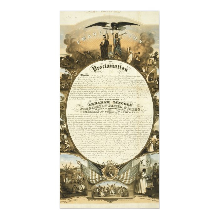 Emancipation Proclamation by L. Lipman Personalized Photo Card