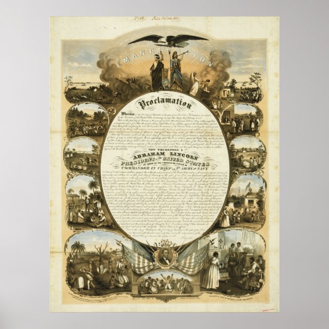 Emancipation Proclamation by L. Lipman Poster (Front)