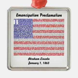 Emancipation Proclamation Metal Ornament