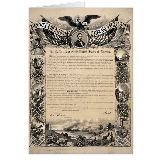 Emancipation Proclamation Print Cards (Front)