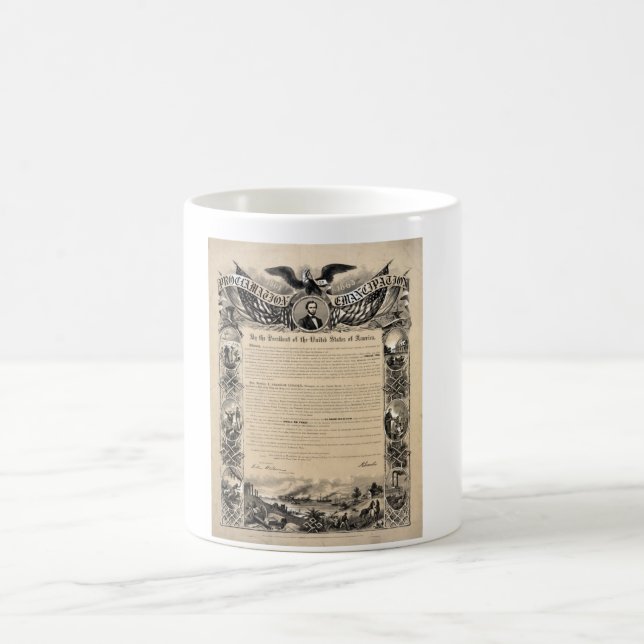 Emancipation Proclamation Print Coffee Mug (Center)