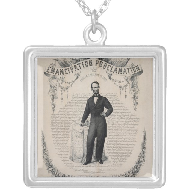 Emancipation Silver Plated Necklace (Front)