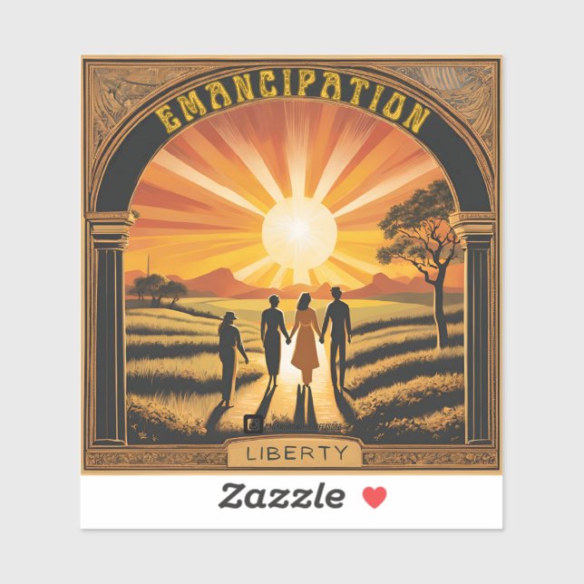 "Emancipation Sunrise"  Sticker (Sheet)
