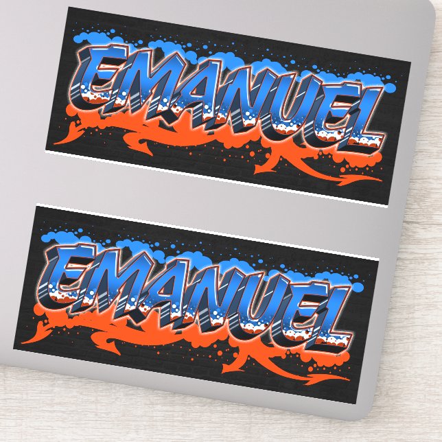 Custom Vinyl Graffiti Name Decal – Personalised Lettering Sticker – Any Text