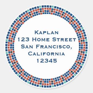 Emanuel Star Mosaic Return Address Label