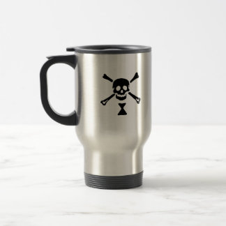 Emanuel Wynne black skull travel mug