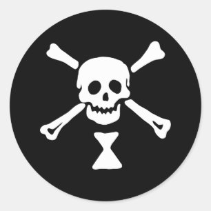 Emanuel Wynne Pirate Flag Jolly Roger Classic Round Sticker