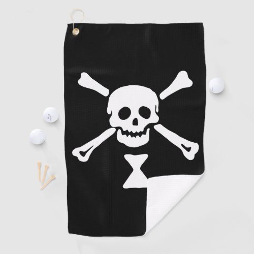 Emanuel Wynne Pirate Flag Jolly Roger Golf Towel