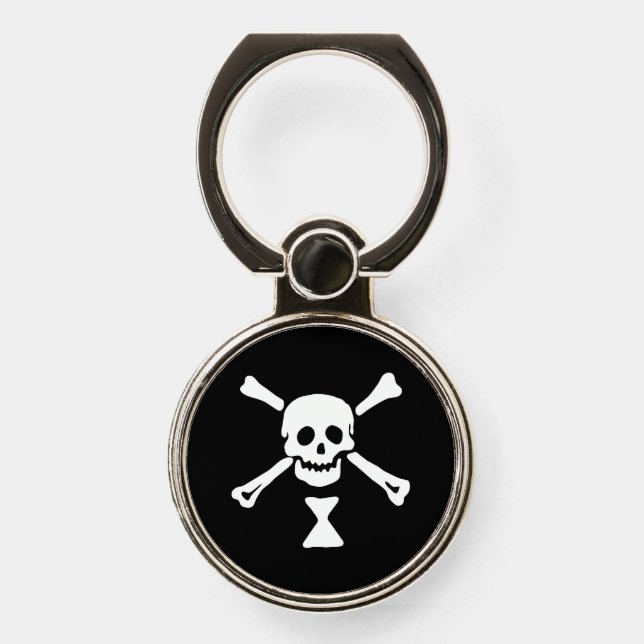 Emanuel Wynne Pirate Flag Jolly Roger Phone Ring Stand (Front)