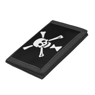 Emanuel Wynne Pirate Flag Jolly Roger Trifold Wallet