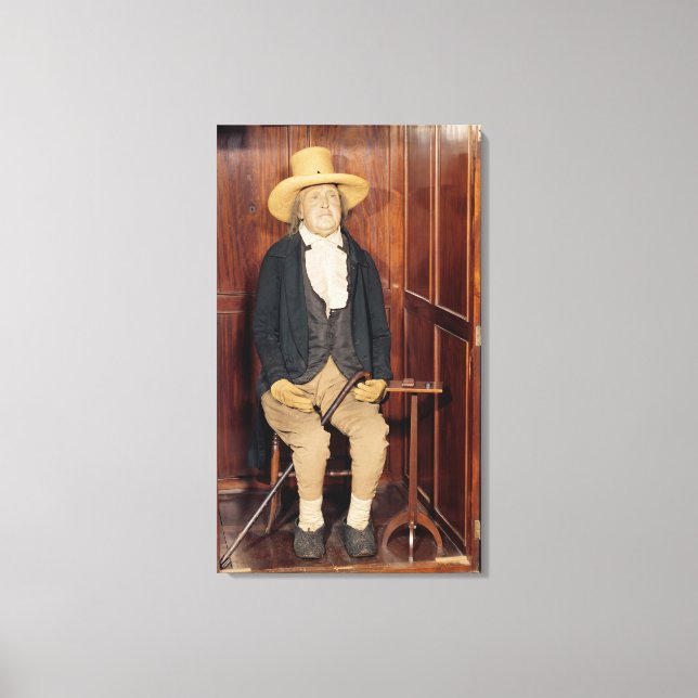Embalmed body of Jeremy Bentham Canvas Print (Front)