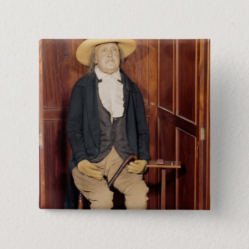 Embalmed body of Jeremy Bentham Pinback Button