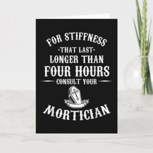 Embalmer Mortuary Funeral Director Consult Your Card