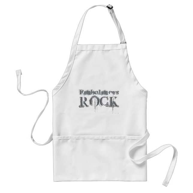Embalmers Rock Adult Apron (Front)
