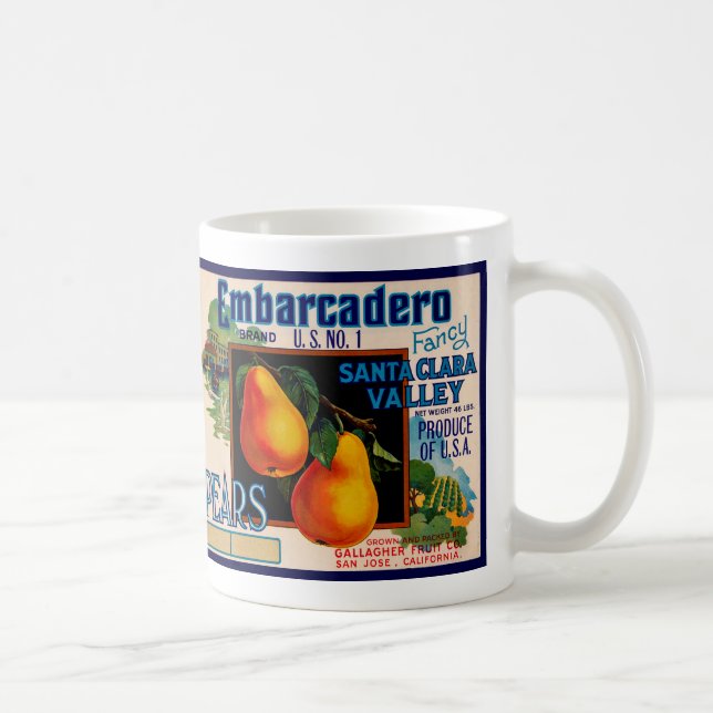 Embarcadero Pears Coffee Mug (Right)