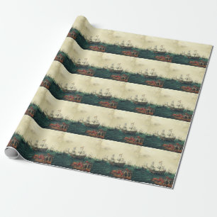 Embarkation at Margate of the Elector Palatine Wrapping Paper