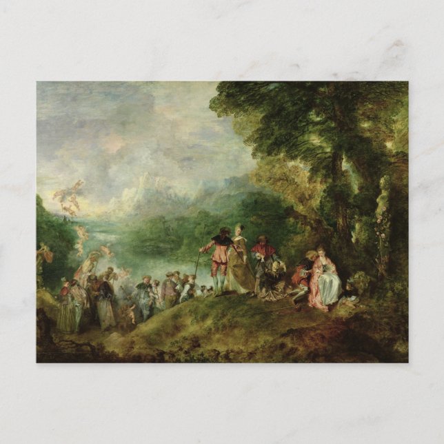 Embarkation for Cythera, 1717 Postcard (Front)