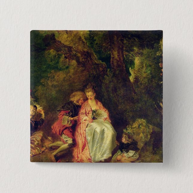 Embarkation for Cythera, c.1717 Button (Front)