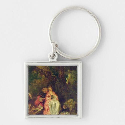 Embarkation for Cythera c1717 Keychain