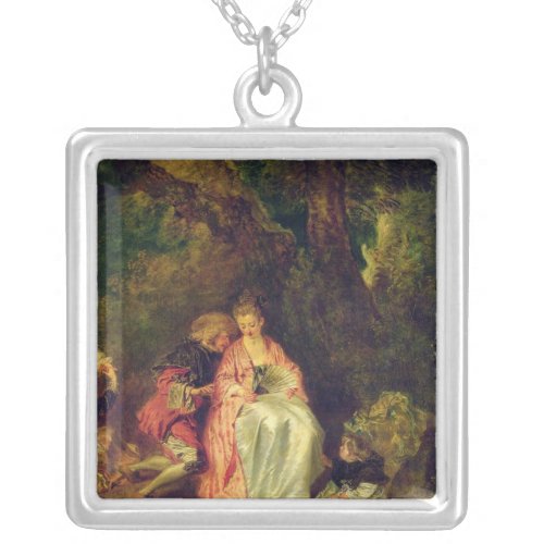 Embarkation for Cythera c1717 Silver Plated Necklace