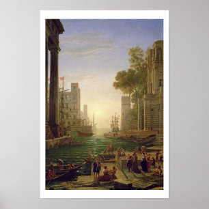 Embarkation of St. Paula Romana at Ostia, 1637-39 Poster
