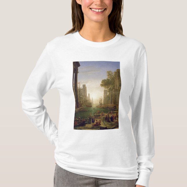 Embarkation of St. Paula Romana at Ostia, 1637-39 T-Shirt (Front)