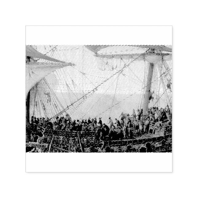 Embarkation of the Elector Palatine  Self-inking Stamp (Design)