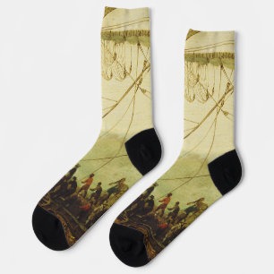 Embarkation of the Elector Palatine Socks