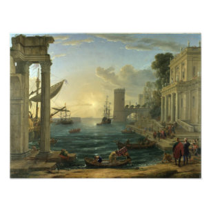 Embarkation of the Queen of Sheba - Claude Lorrain Photo Print