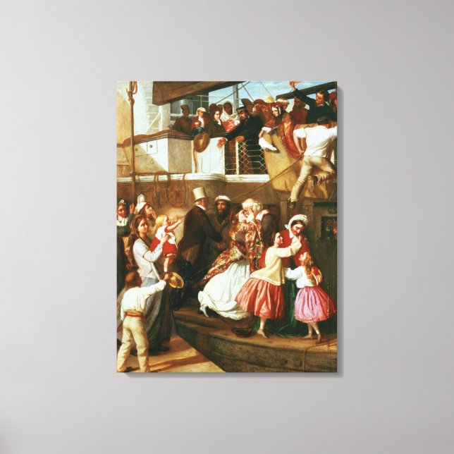 Embarkation Scene Canvas Print (Front)
