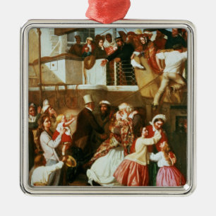 Embarkation Scene Metal Ornament