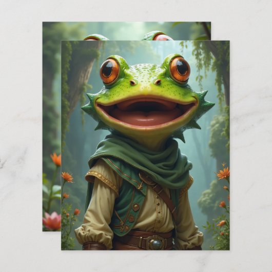 embarks on noble quests. (Front/Back)